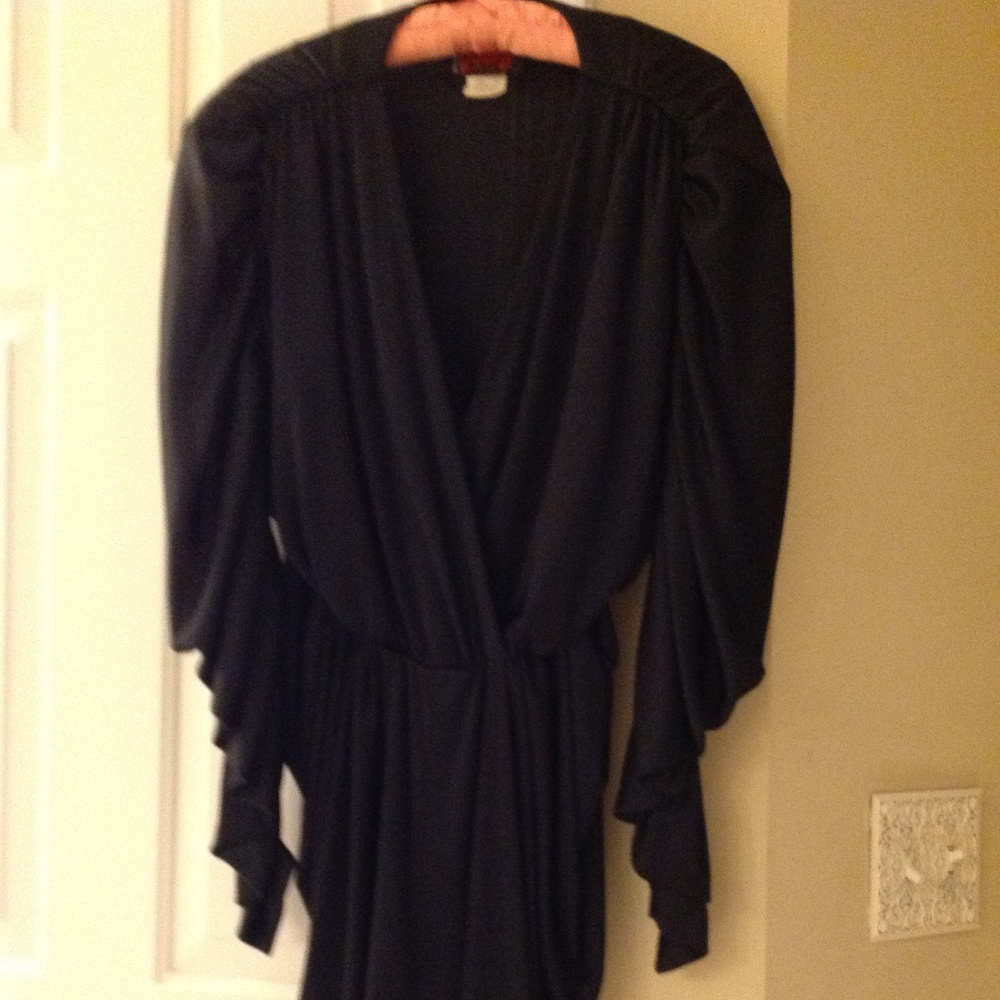 Vintage 80's Black Dress